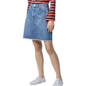Warehouse Denim Mini Skirt